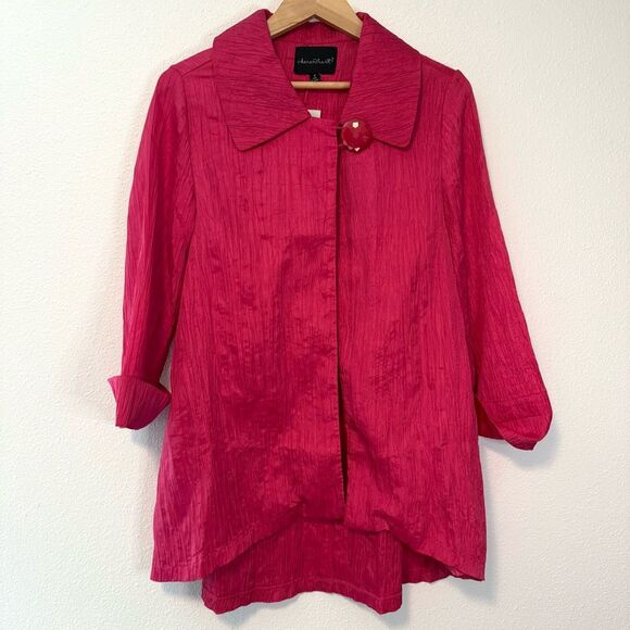 Keren Hart Crinkle Pink Jacket Size Small NWT - Picture 1 of 10